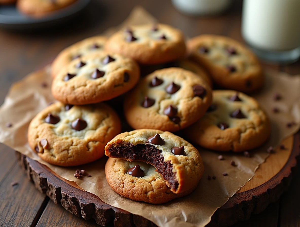 Galletas con chispas de chocolate