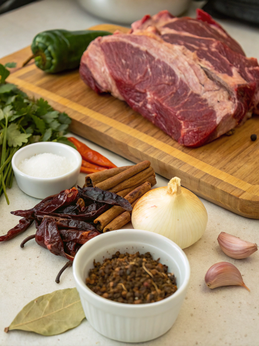 Ingredientes para Birria de res